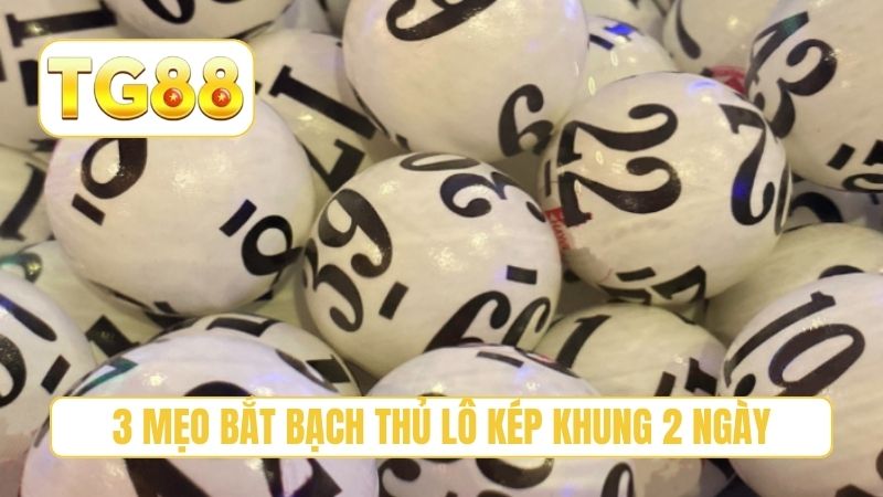 3 mẹo bắt bạch thủ lô kép khung 2 ngày